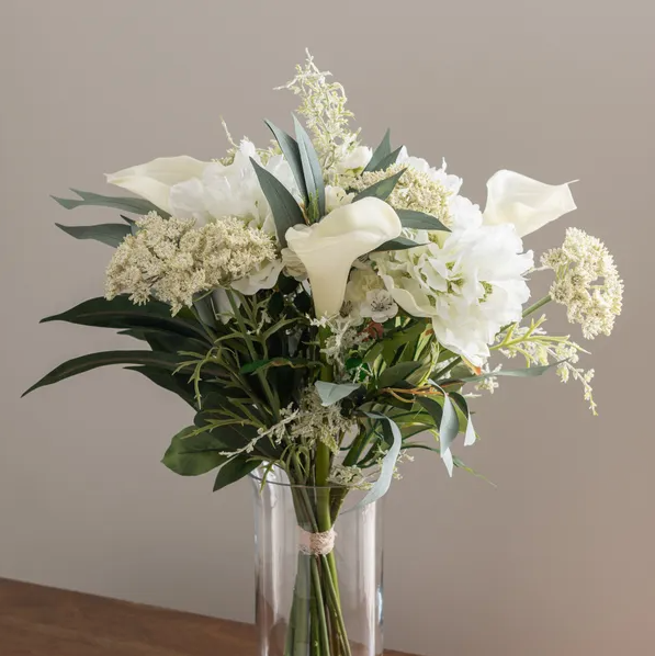 Artificial White Lily Luxury Bouquet