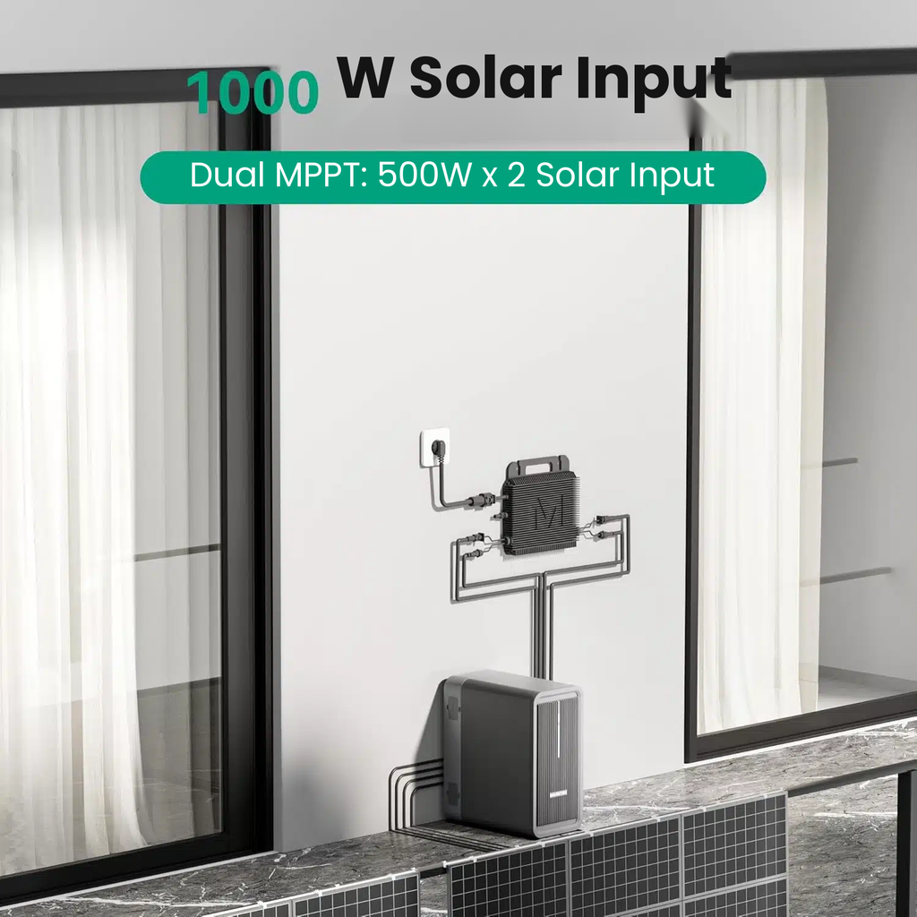 Marstek Solarbank B2500-D Solar Storage Unit 2240Wh LiFePo4 Battery for Balcony Power Plant
