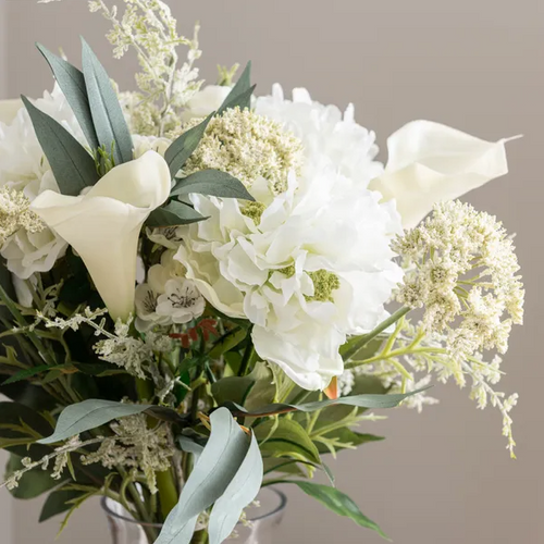 Artificial White Lily Luxury Bouquet