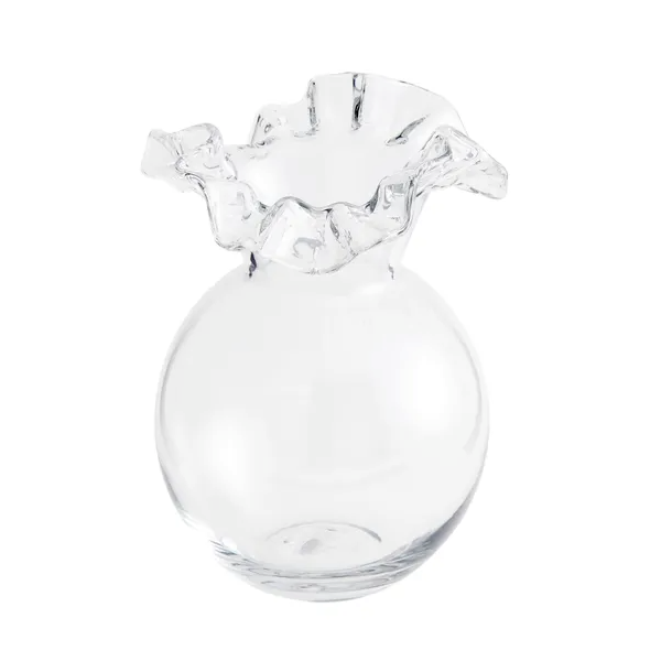 Handkerchief Clear Glass Vase