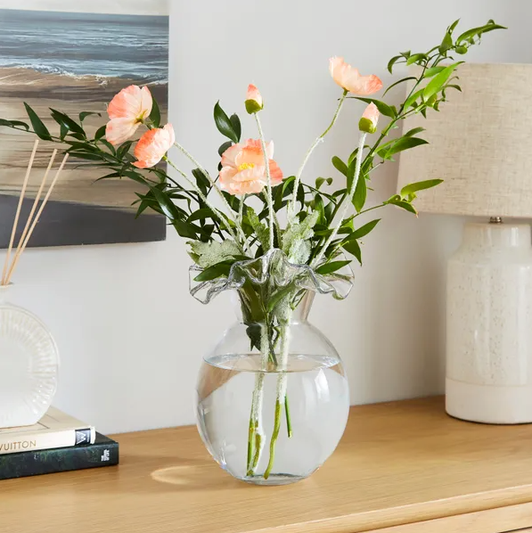 Handkerchief Clear Glass Vase