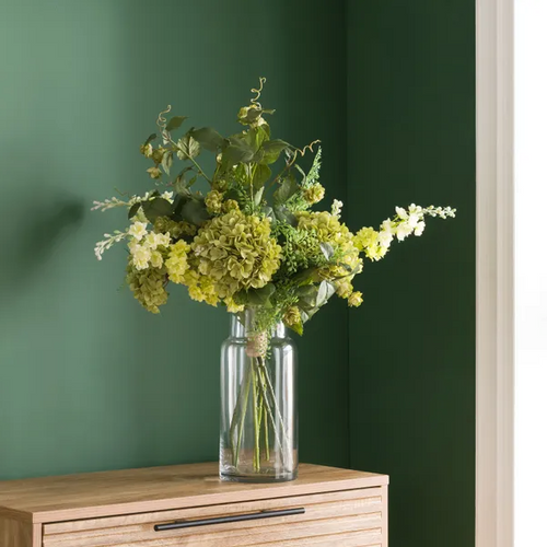 Artificial Faye Green Hydrangea Bouquet