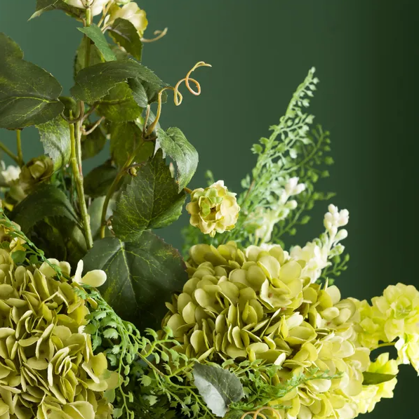 Artificial Faye Green Hydrangea Bouquet